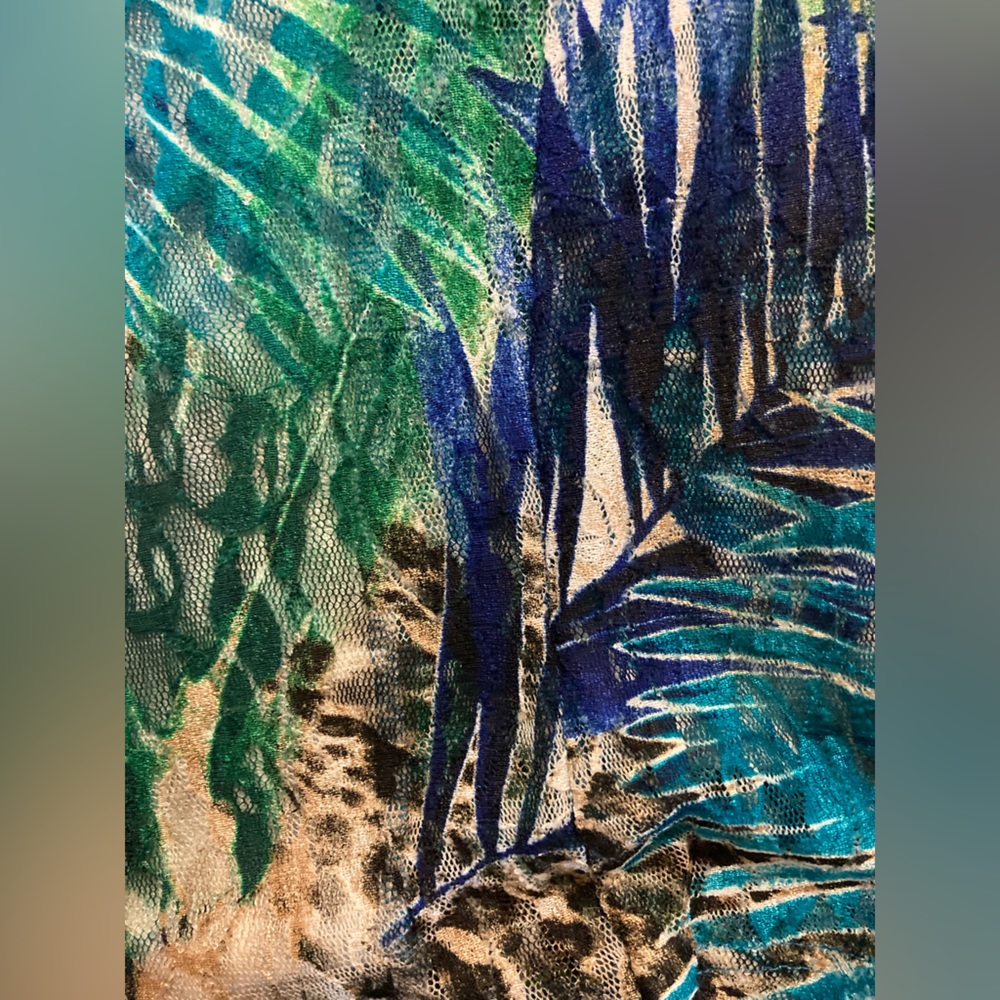 Patchington Single Button, Sheer Lace Overlay Bla… - image 4